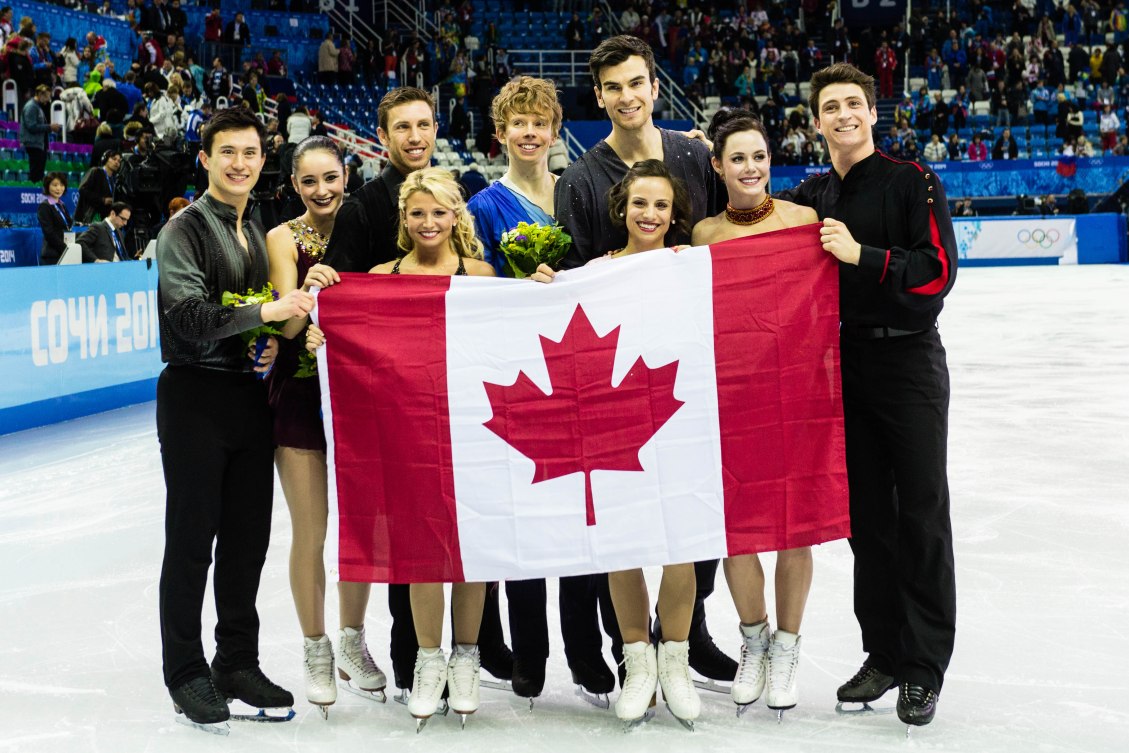 Team Canada wins silver at the figure skating team event. 