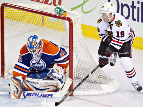 Jonathan Toews, Devan Dubnyk.