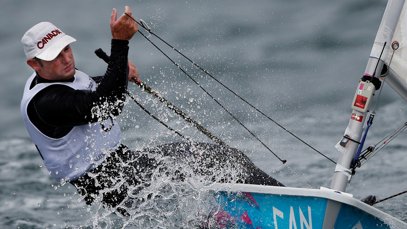 Savid Wright sur son embarcation