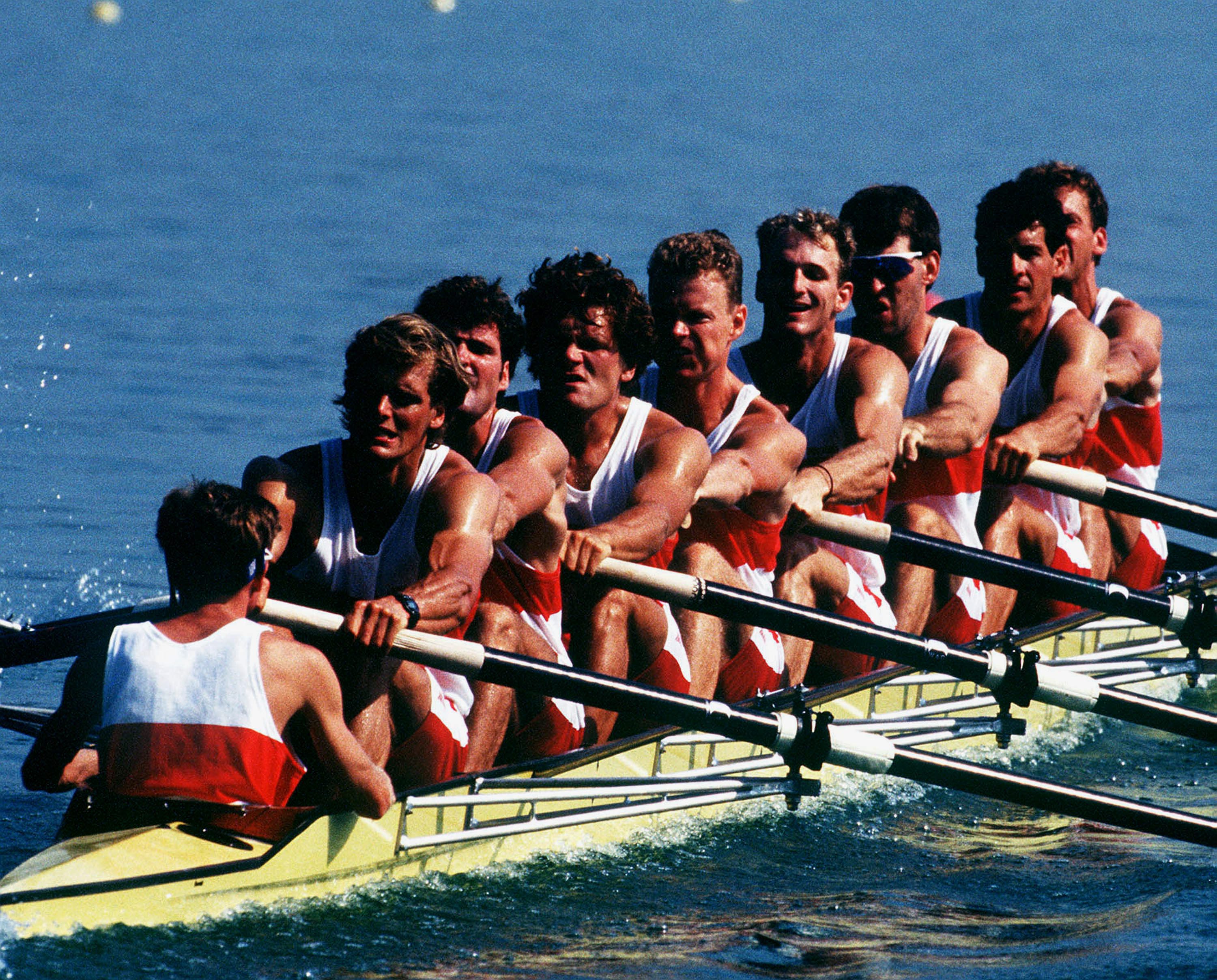L'équipe du huit d'aviron