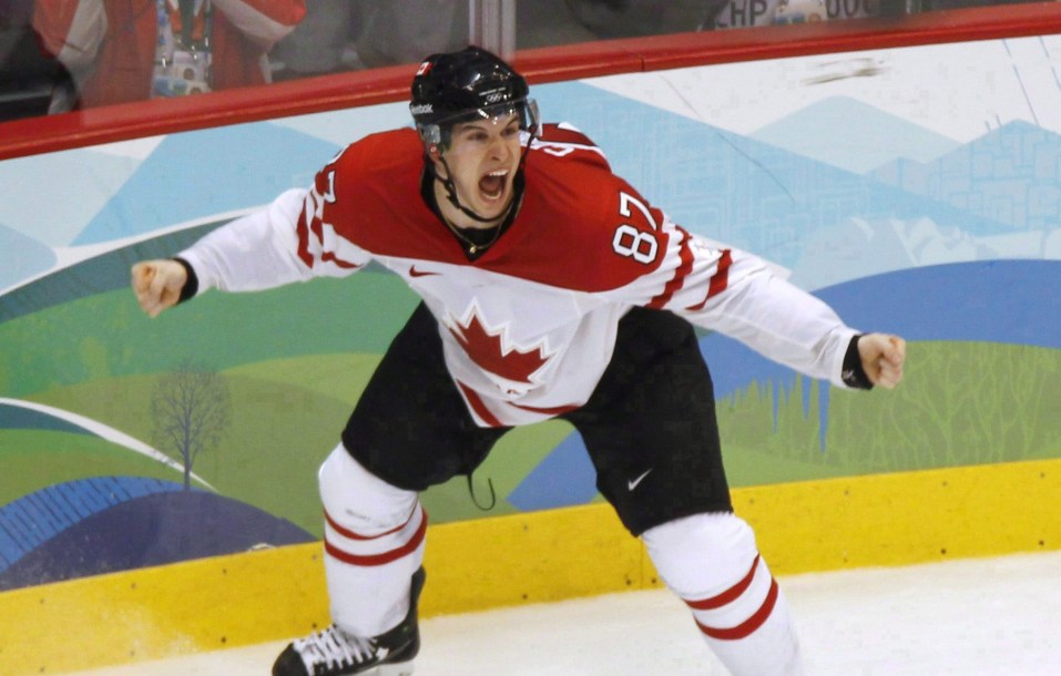 Sidney Crosby célèbre le Golden Goal