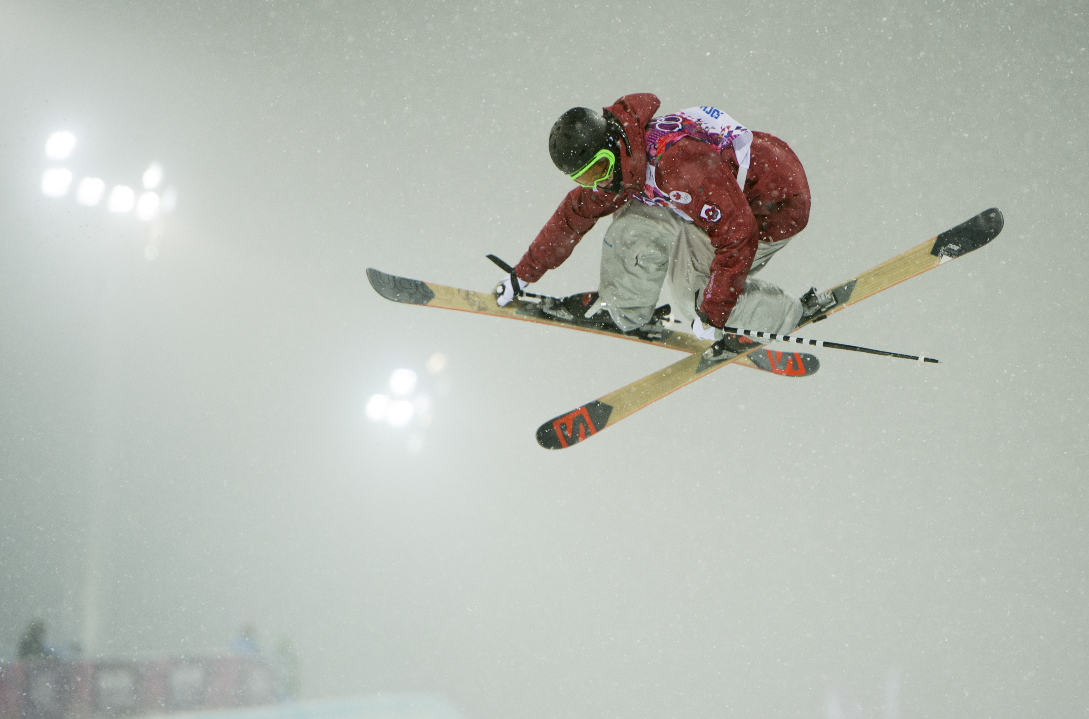 Ski acrobatique - demi-lune