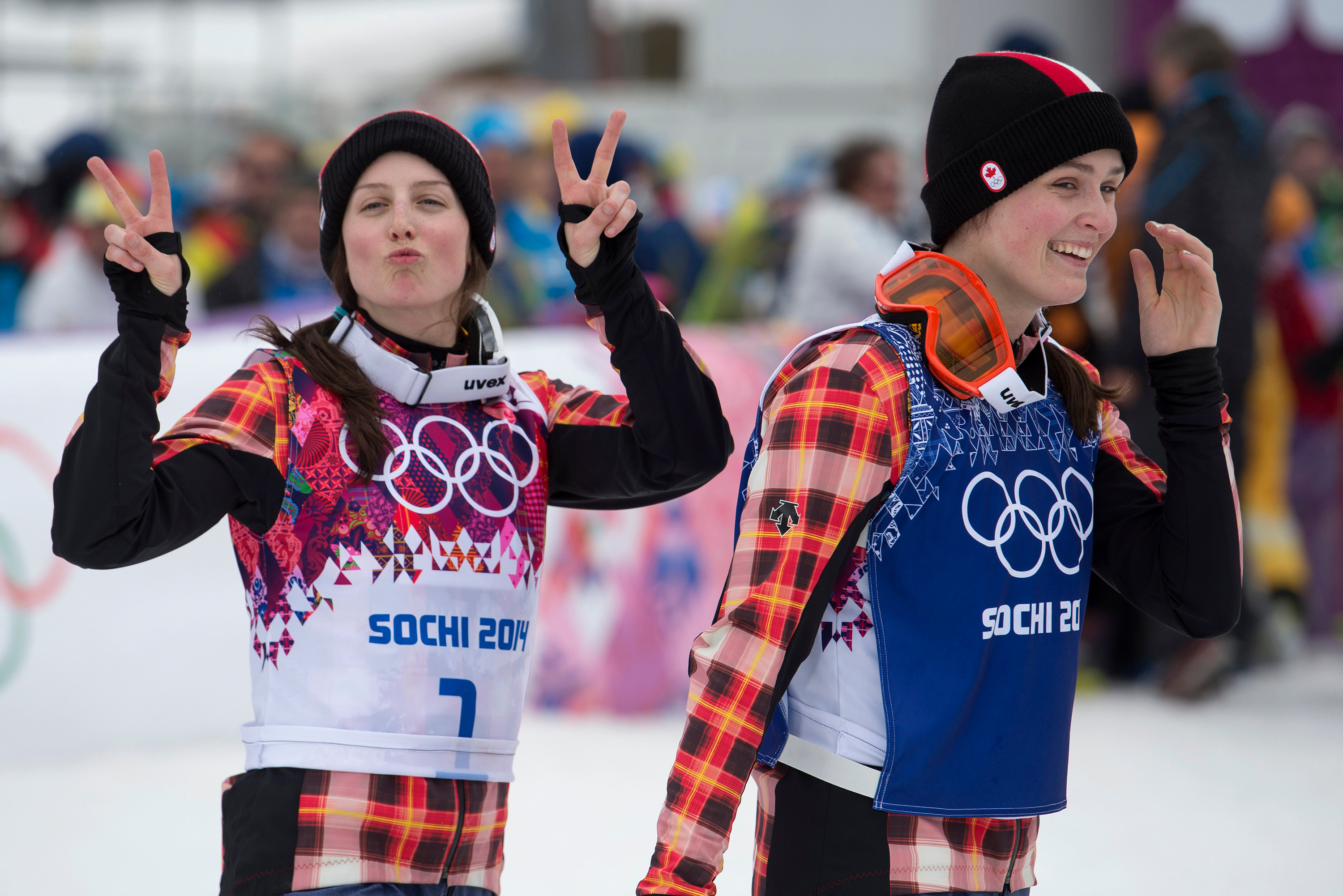 Kelsey Serwa et Marielle Thompson