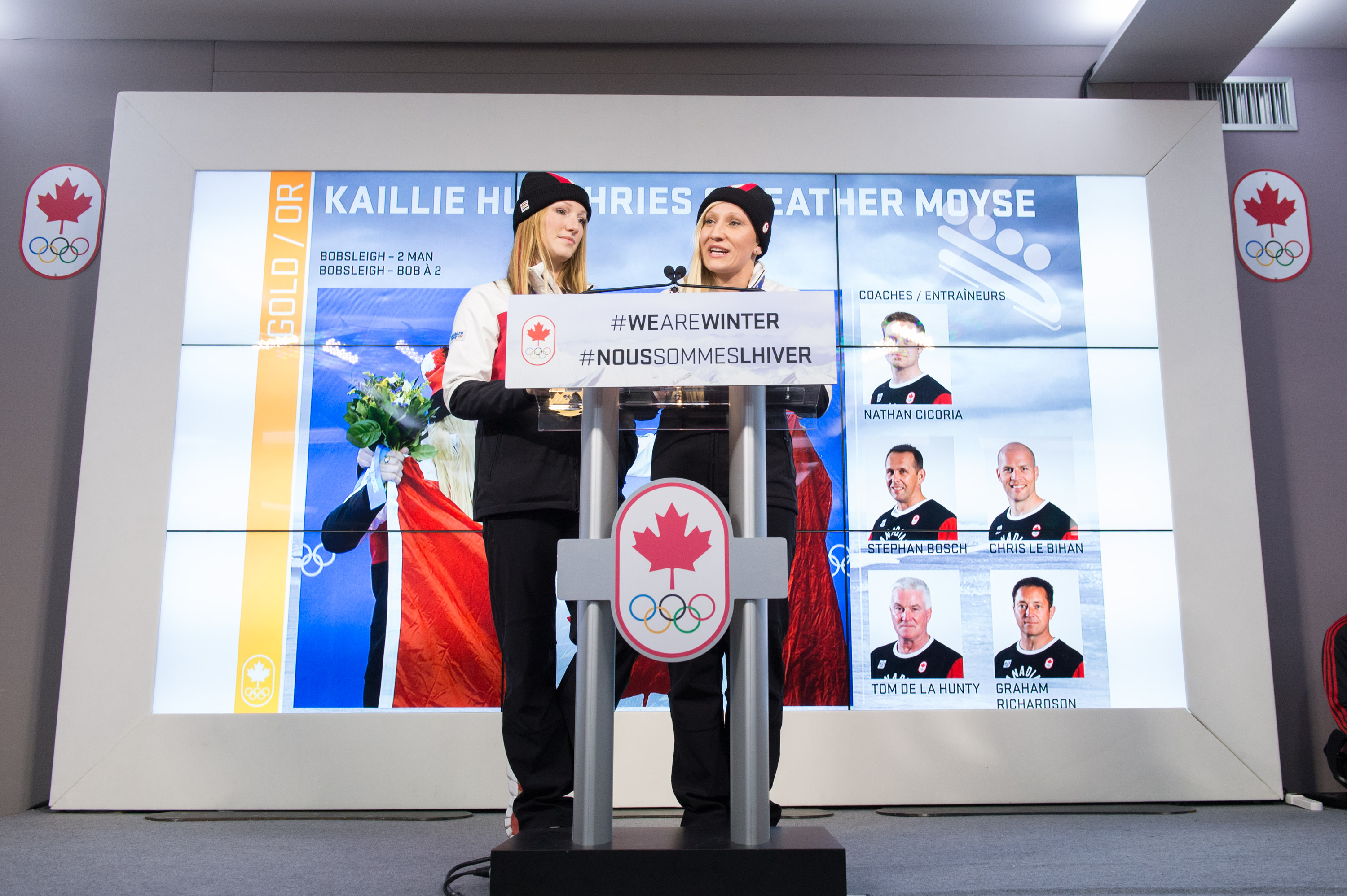 Kaillie Humphries et Heather Moyse