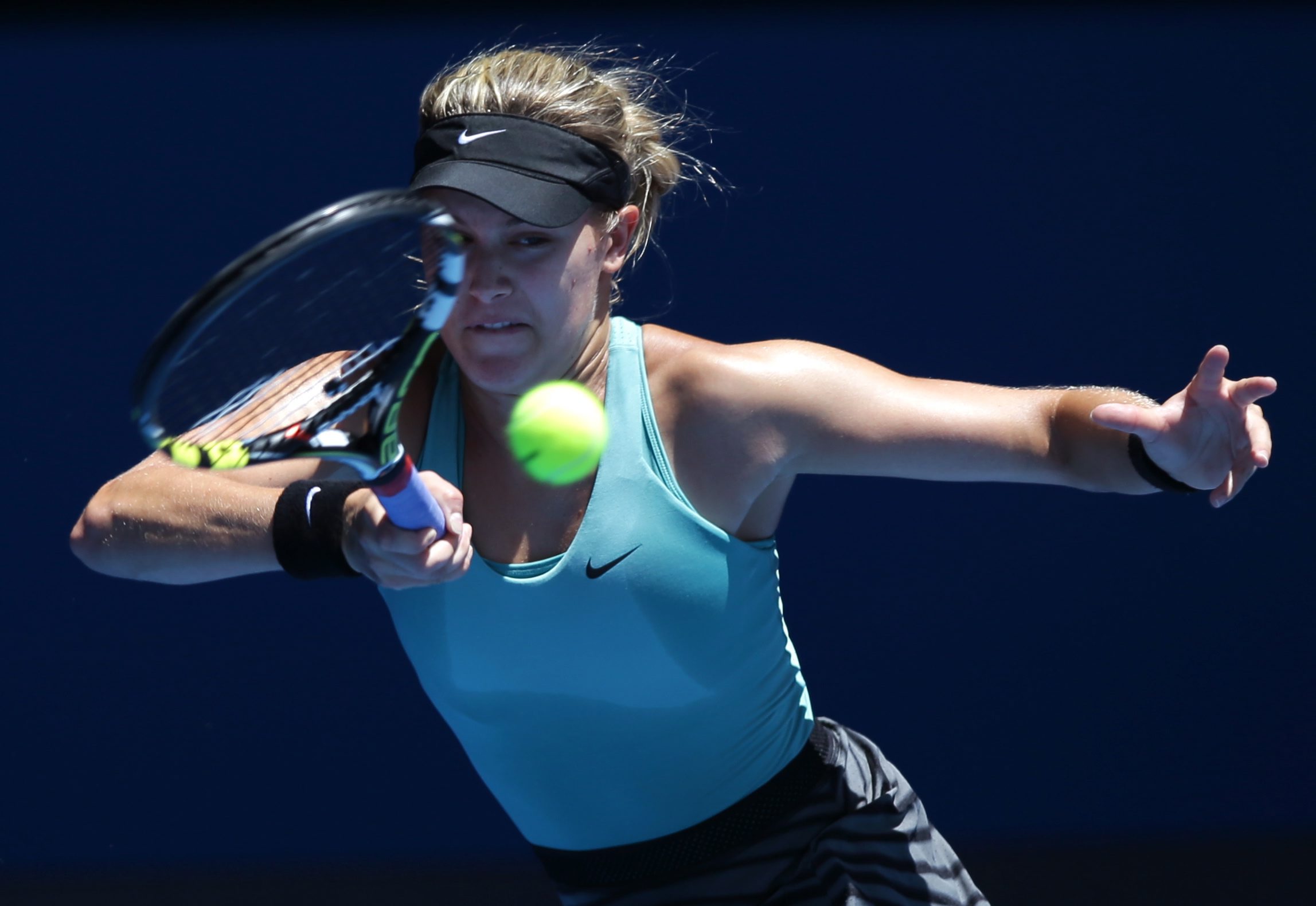 Eugenie Bouchard aux Internationaux d'Australie. (AP Photo/Aaron Favila).