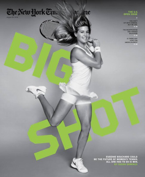Eugenie Bouchard à la une du New York Times