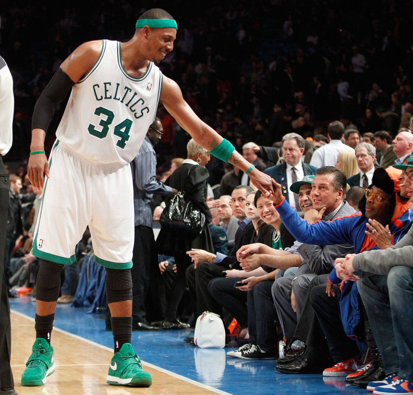 Paul Pierce et Spike Lee. Photo : PC