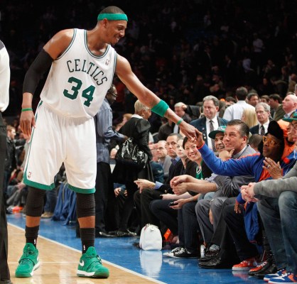 00375280 Paul Pierce et Spike Lee. Photo : PC
