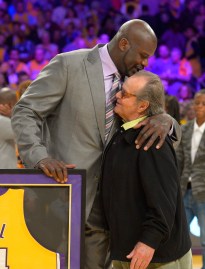 04230738 Shaquille O'Neal avec Jack Nicholson. Photo : PC