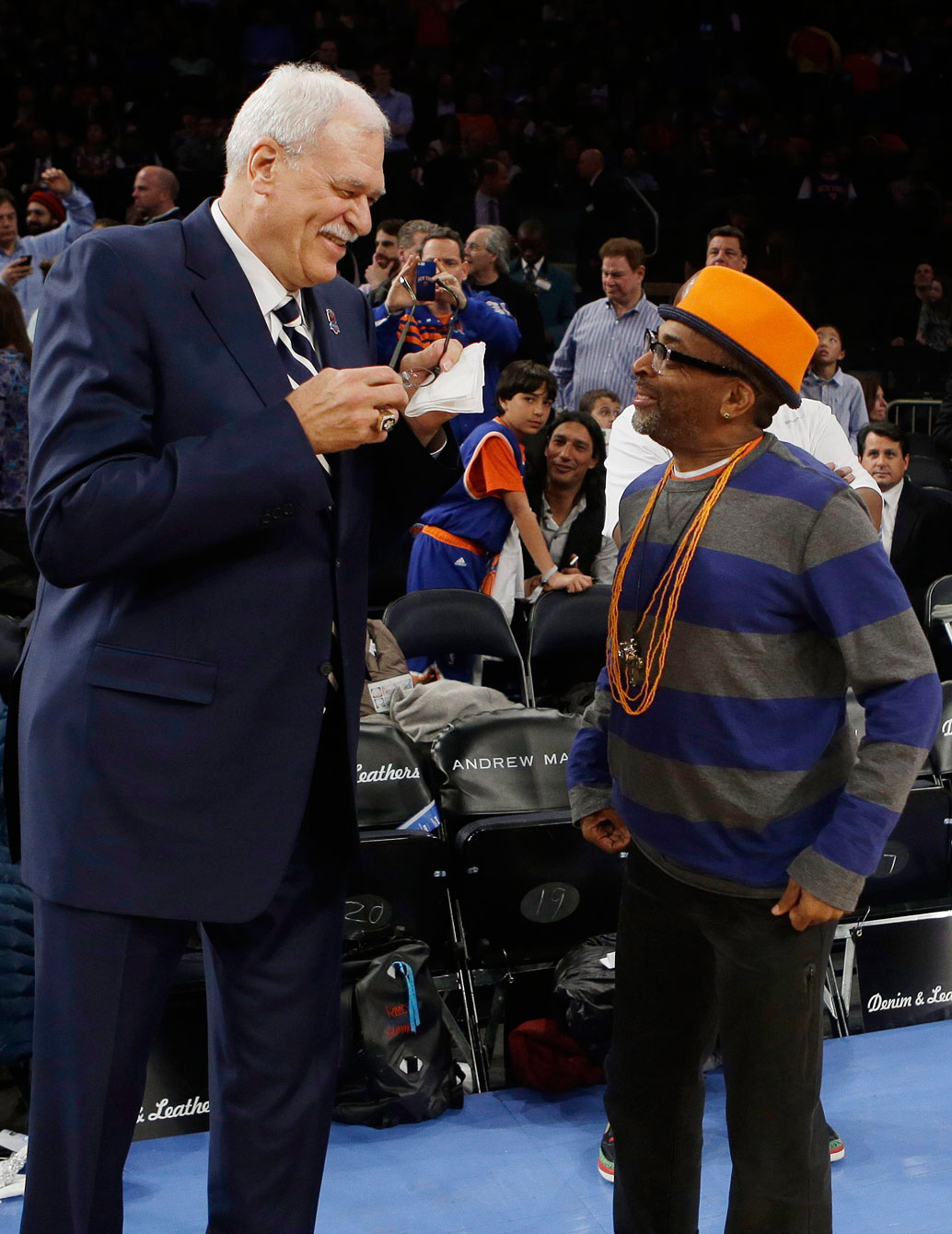 Phil Jackson et Spike Lee. Photo : PC