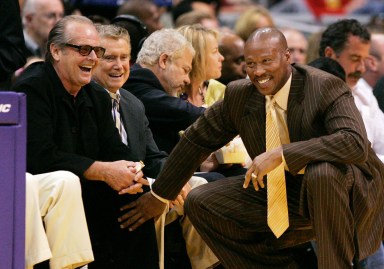 1168315 Jack Nicholson avec Byron Scott. Photo : PC