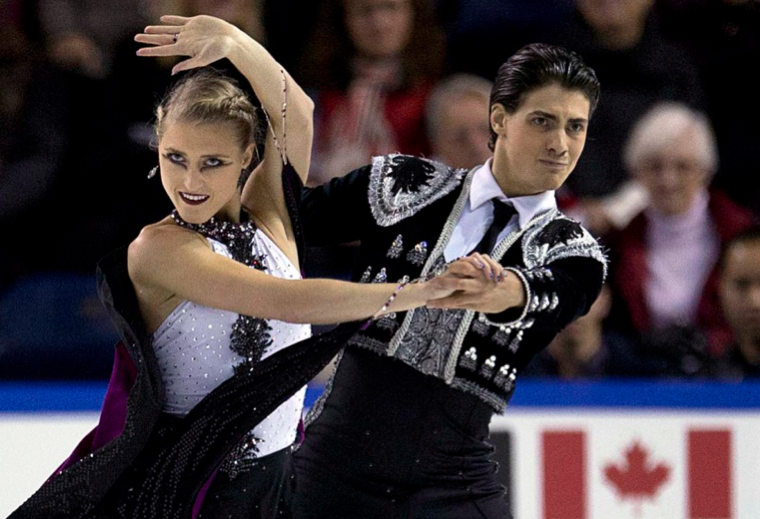 Piper Gilles et Paul Poirier pendant leur programme court.