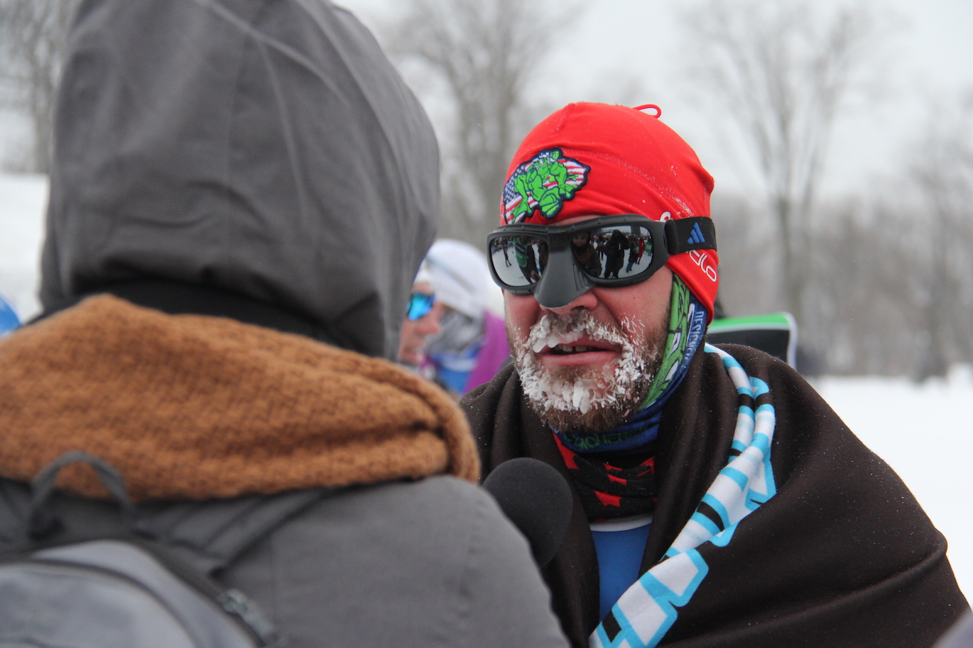 Marc-André Bédard, à son arrivée. (Photos: Ginette Babin)