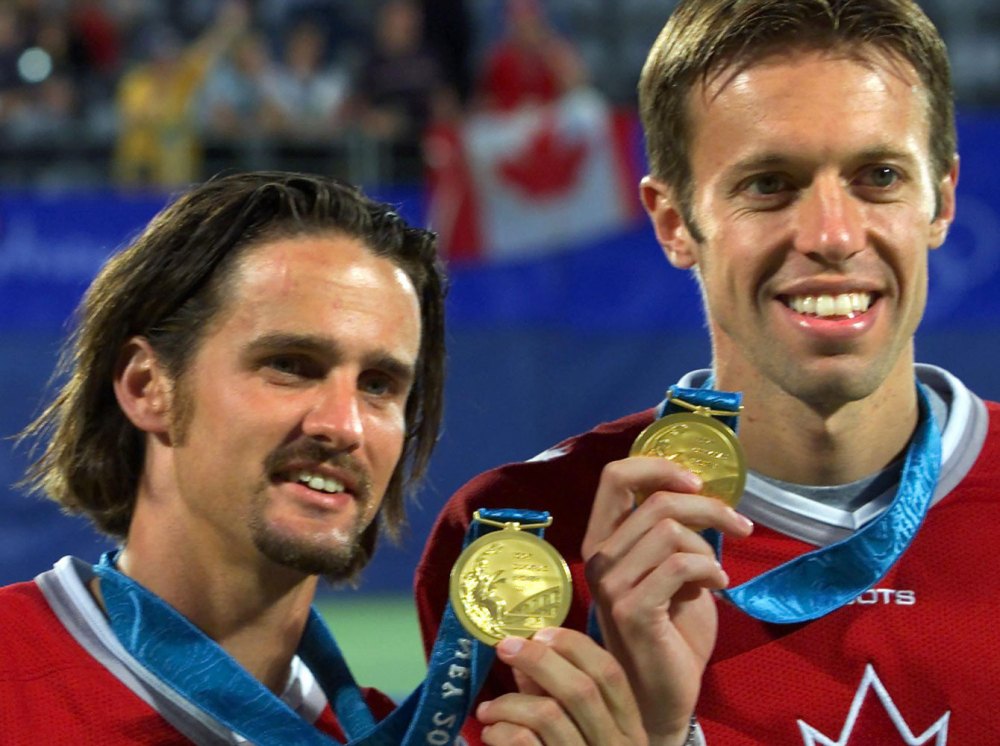 Sébastien Lareau (G) et Daniel Nestor