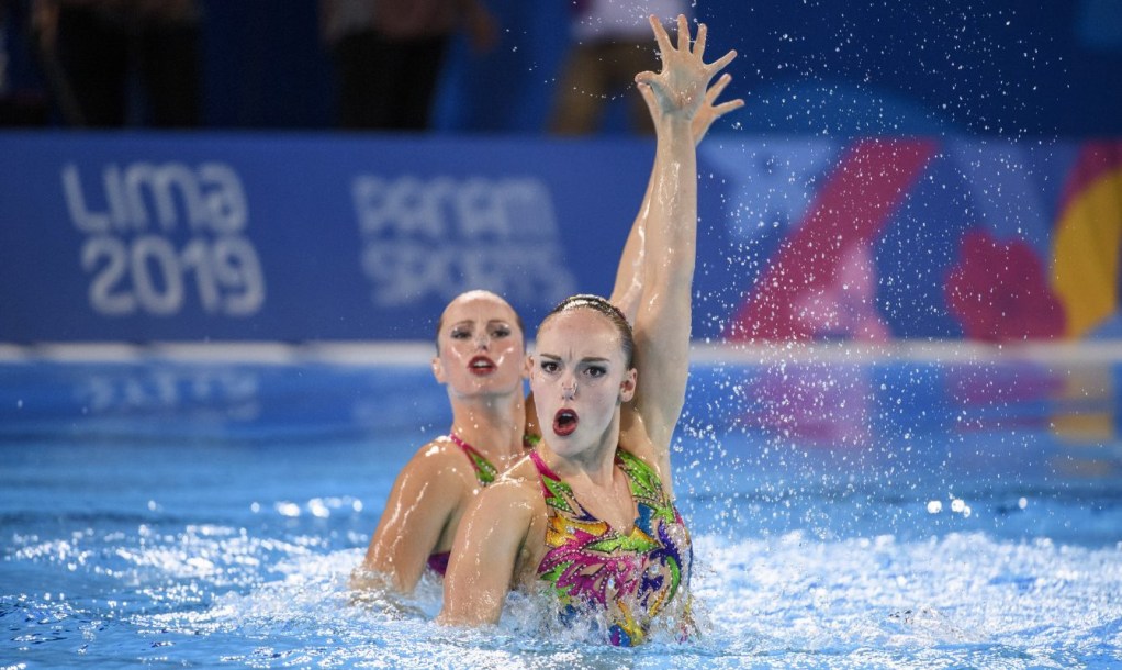 Claudia Holzner et Jacqueline Simoneau lors de leur duo à Lima