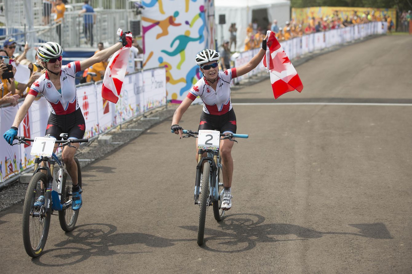 Emily Batty et Catharine Pendrel