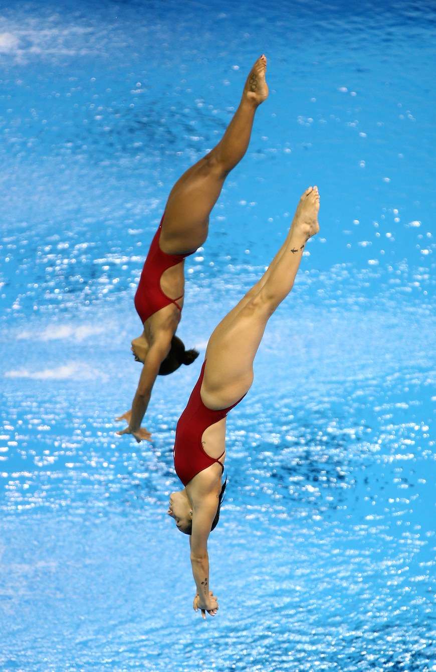 Jennifer Abel et Pamela Ware. Photo par Vaughn Ridley.