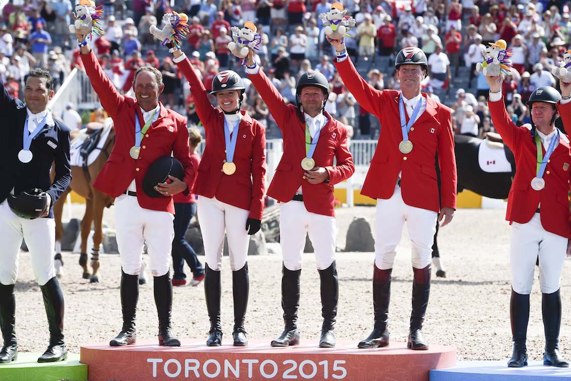 Yann Candele, Tiffany Foster, Eric Lamaze et Ian Millar
