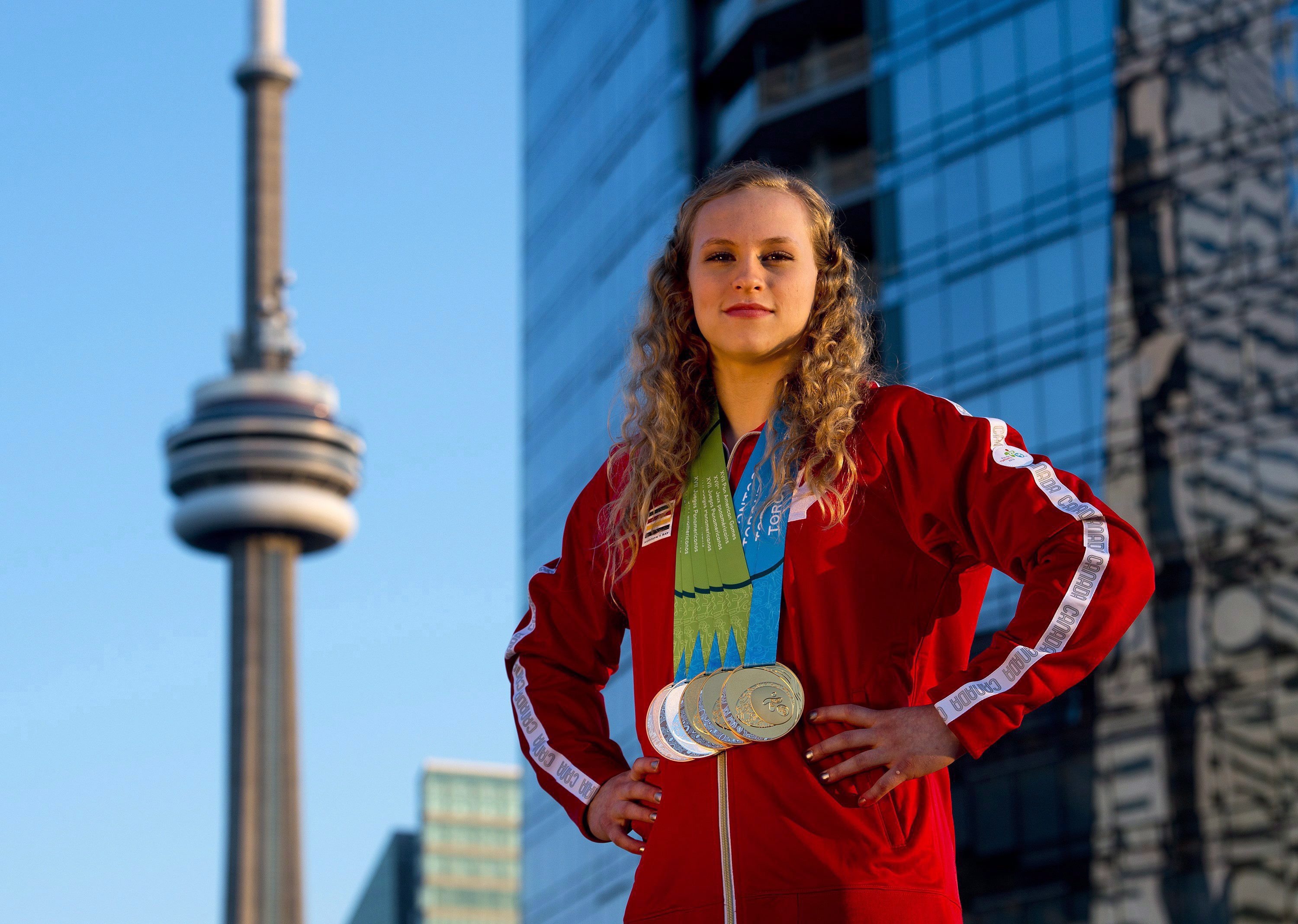 Ellie Black a remporté un total de cinq médailles lors des Jeux panaméricains de 2015 à Toronto. THE CANADIAN PRESS/Nathan Denette