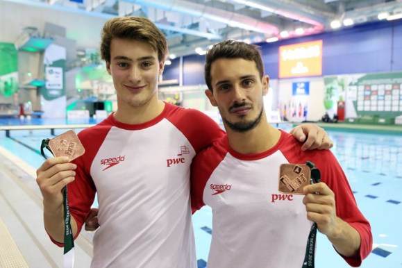 Philippe Gagné Francoi Imbeau-Dulac Philippe gagné et François Imbeau-Dulac au troisième arrêt des Séries mondiales FINA à Windsor, le 15 avril 2016. (Photo par Vaughn Ridley/Diving Canada)