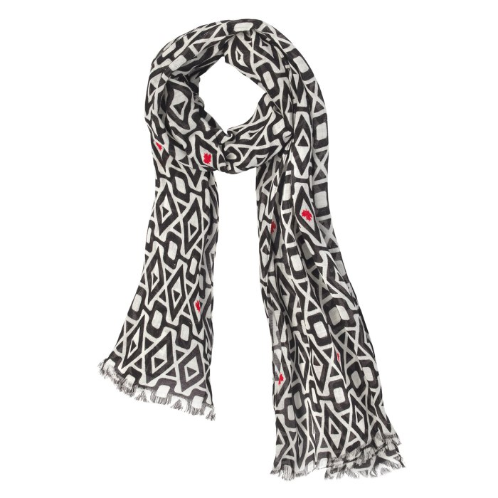 Foulard de lin mosaïque 45 $