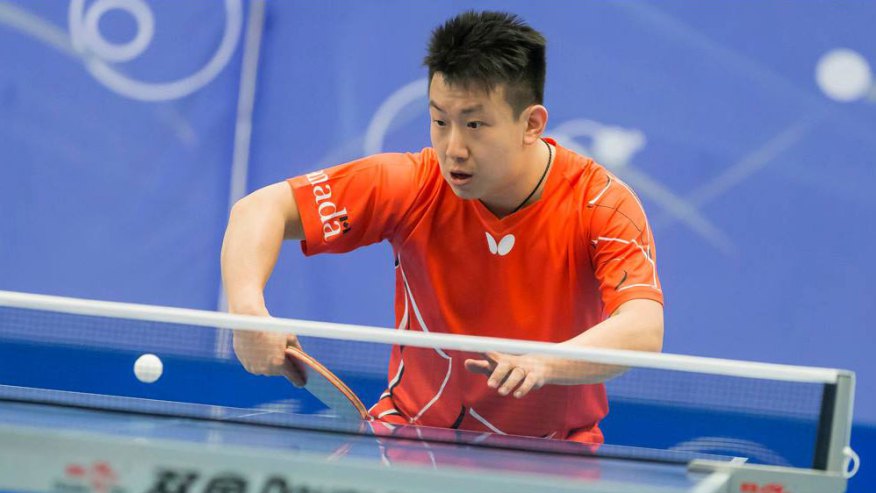Eugene Wang au Tournoi de qualification olympique nord-américain. (Photo : Table Tennis Canada).