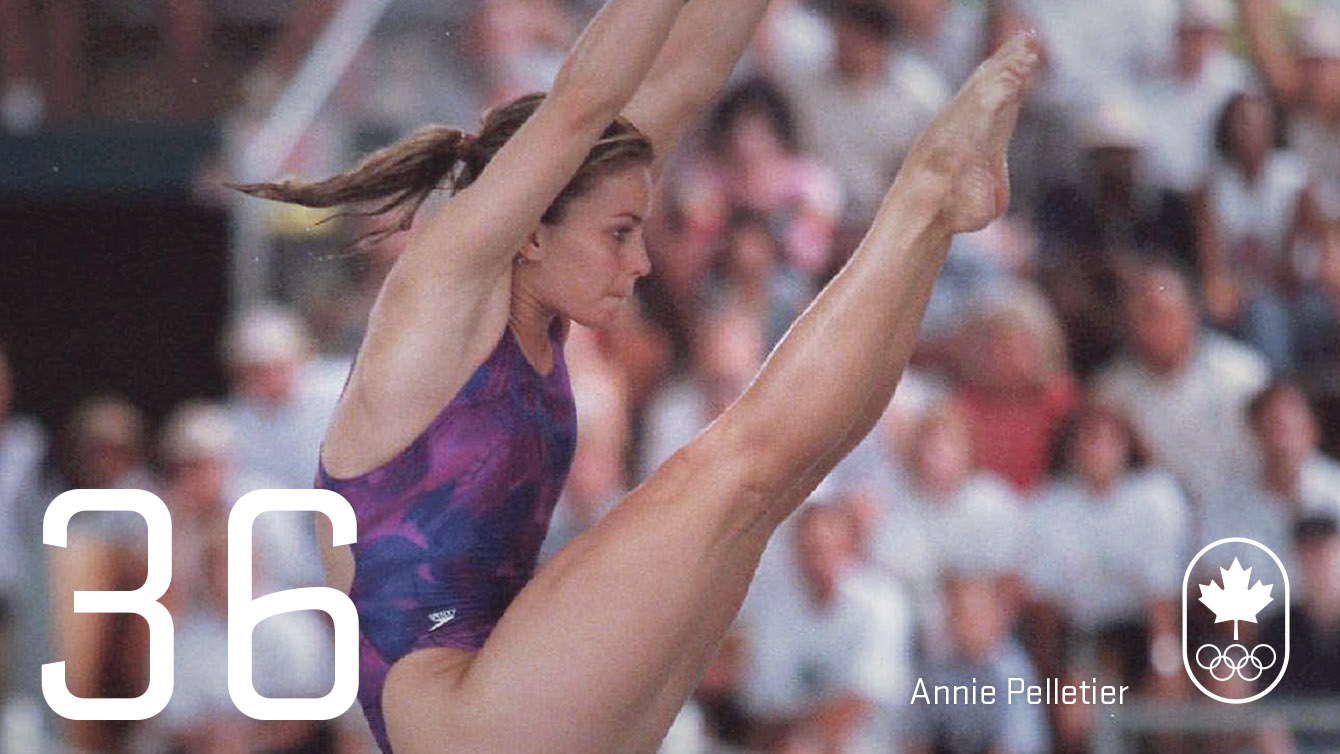 Jour 36 - Annie Pelletier : Atlanta 1996, plongeon (bronze)