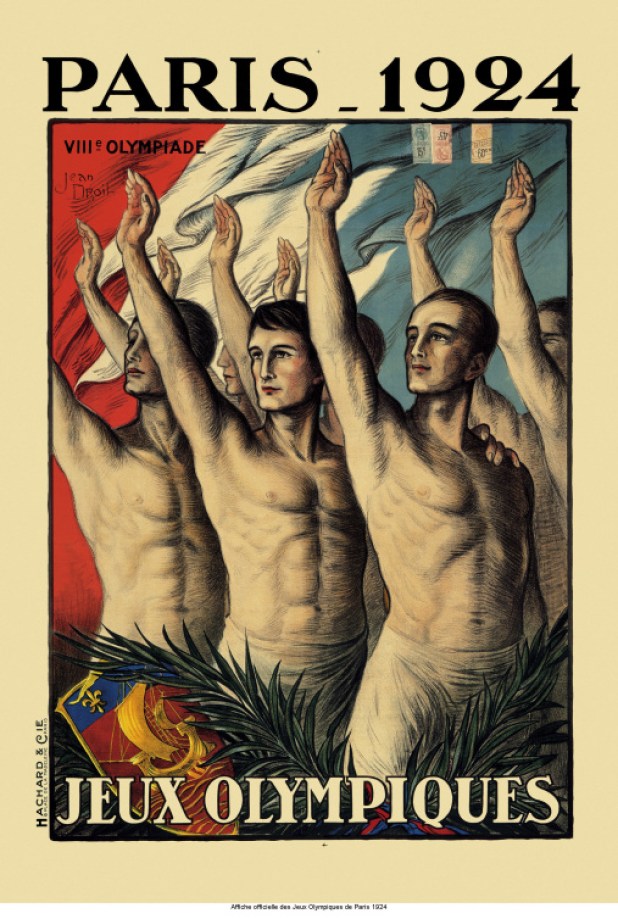 Affiche 1924 - Paris L'affiche officielle des Jeux de Paris 1924.