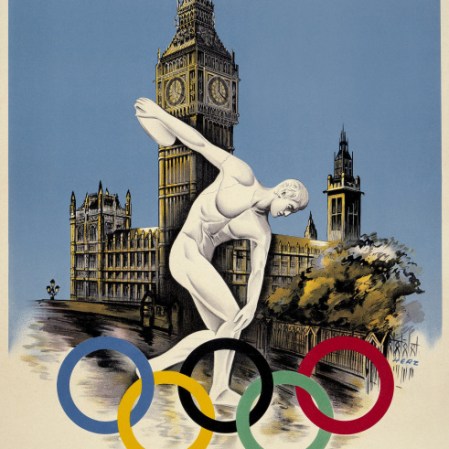 Affiche 1948 - Été Londres Jeux de Londres 1948