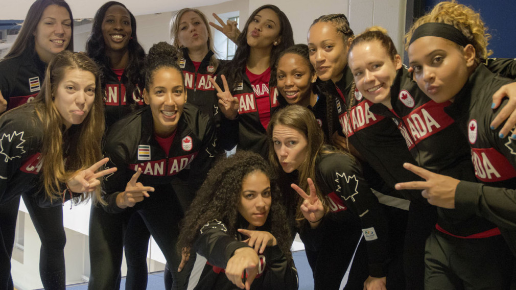 Les joueuses qui composent l'équipe de basketball féminin pour Rio 2016, le 22 juillet.