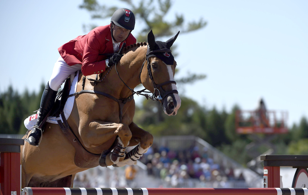 Yann Candele aux Jeux panaméricains de Toronto, en 2015.