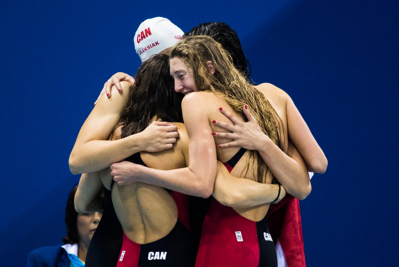 Relai féminin 4×100 m style libre, Rio 2016. 6 août 2016. Photo du COC/Mark Blinch