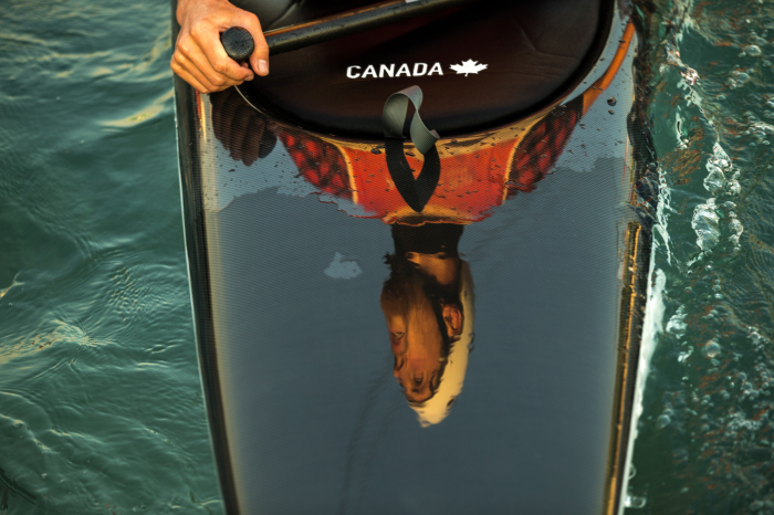 Cam Smedley et Michael Tayler au Stade des eaux vives dans la zone de Deodoro, Jeux olympiques de 2016, à Rio. David Jackson/ COC
