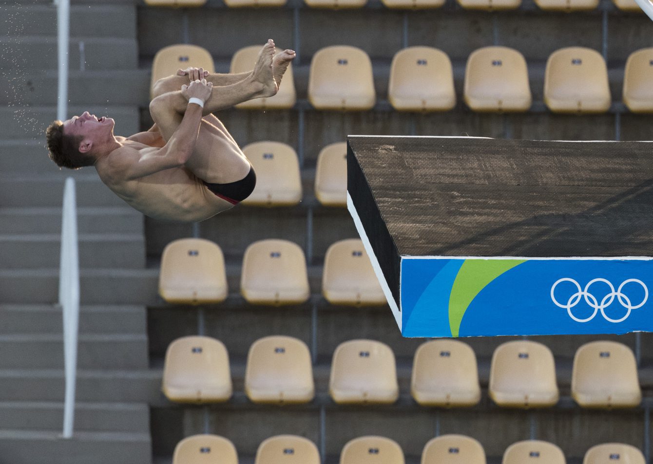 Vincent Riendeau lors de l'entraînement du jeudi 4 août 2016, au Brésil. COC Photo/Mark Blinch