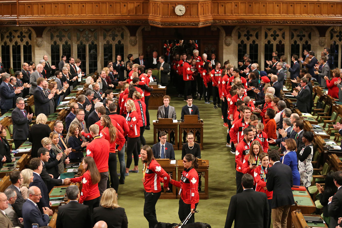 La célébration des athlètes de Rio 2016, à Ottawa et Gatineau le 2 novembre 2016. (Photo : Greg Kolz)