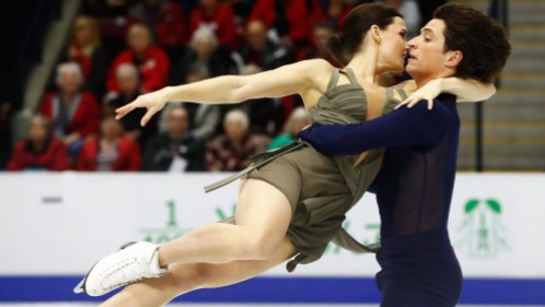 Virtue Moir Skate Canada 2016 Tessa Virtue et Scott Moir lors de leur danse libre aux Internationaux Patinage Canada, le 29 octobre 2016 à Mississauga, en Ontario. (Mark Blinch/The Canadian Press via AP, File)