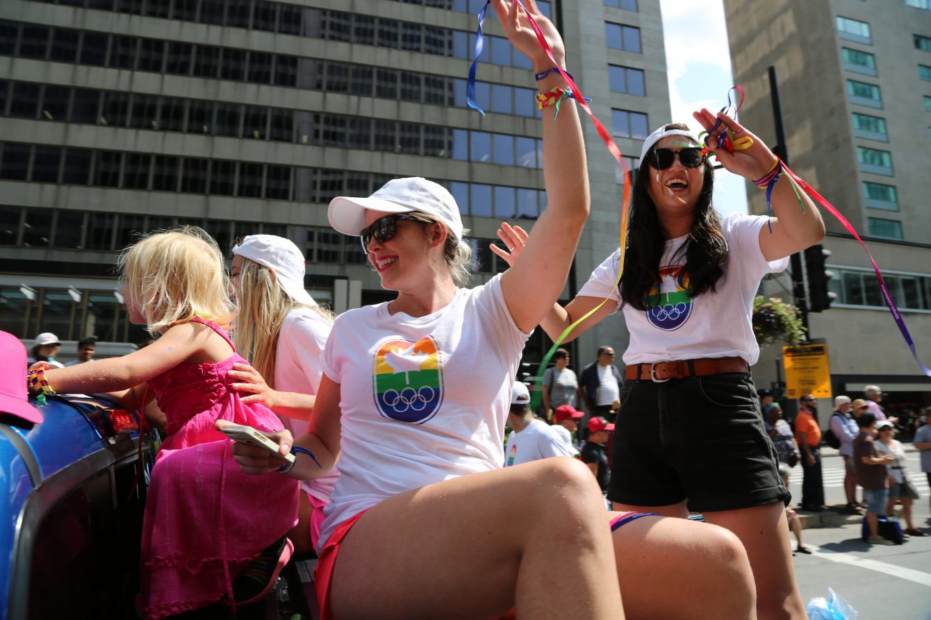 Équipe Canada lors du défilé de Fierté Montréal, le dimanche 20 août 2017. (Photo: COC/Steve Boudreau)