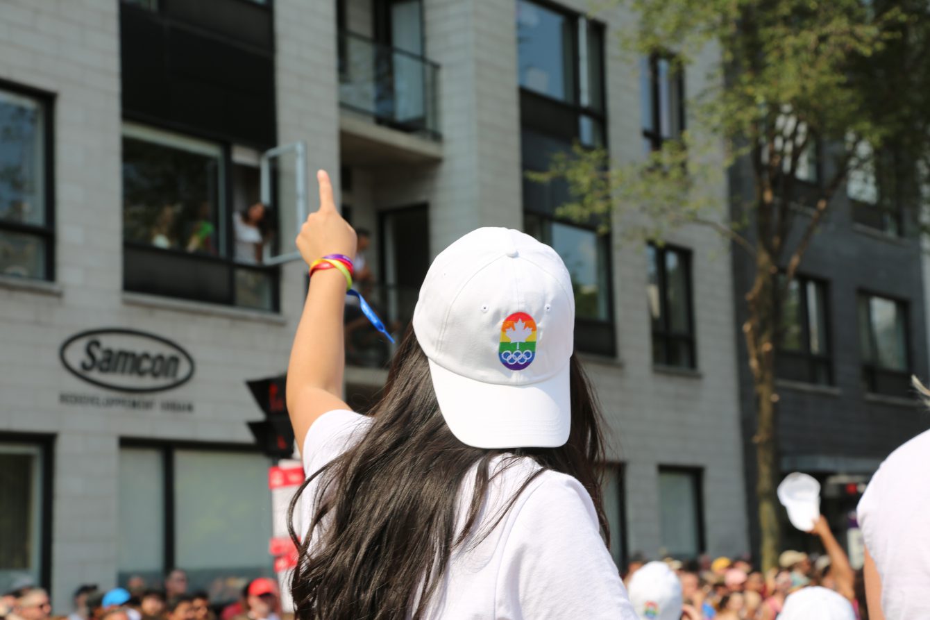 Équipe Canada lors du défilé de Fierté Montréal, le dimanche 20 août 2017. (Photo: COC/Steve Boudreau)