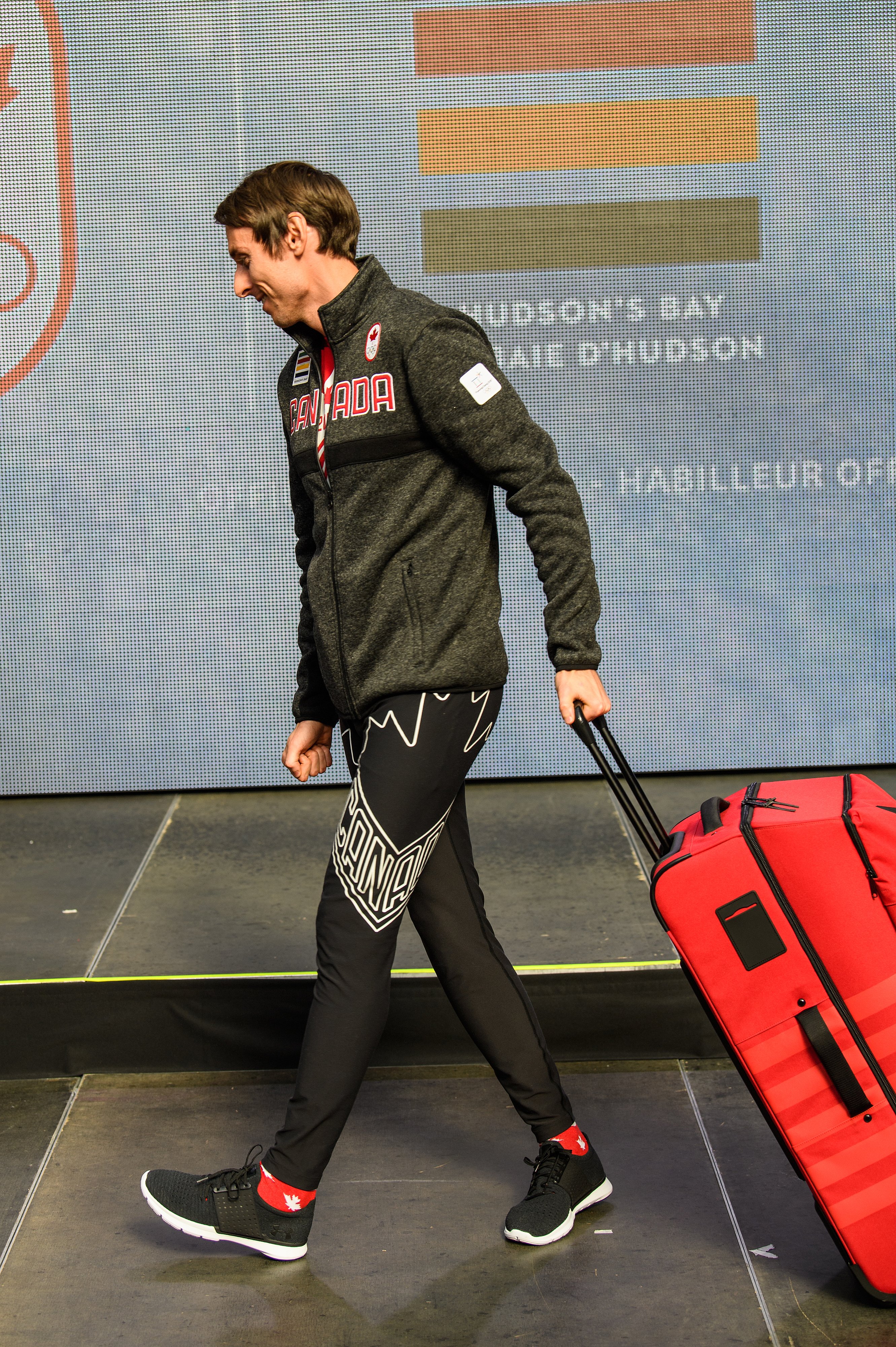 Brendan Green lors du dévoilement de la collection d'Équipe Canada pour PyeongChang 2018, à Toronto, le 3 octobre 2017. (Photo : COC)