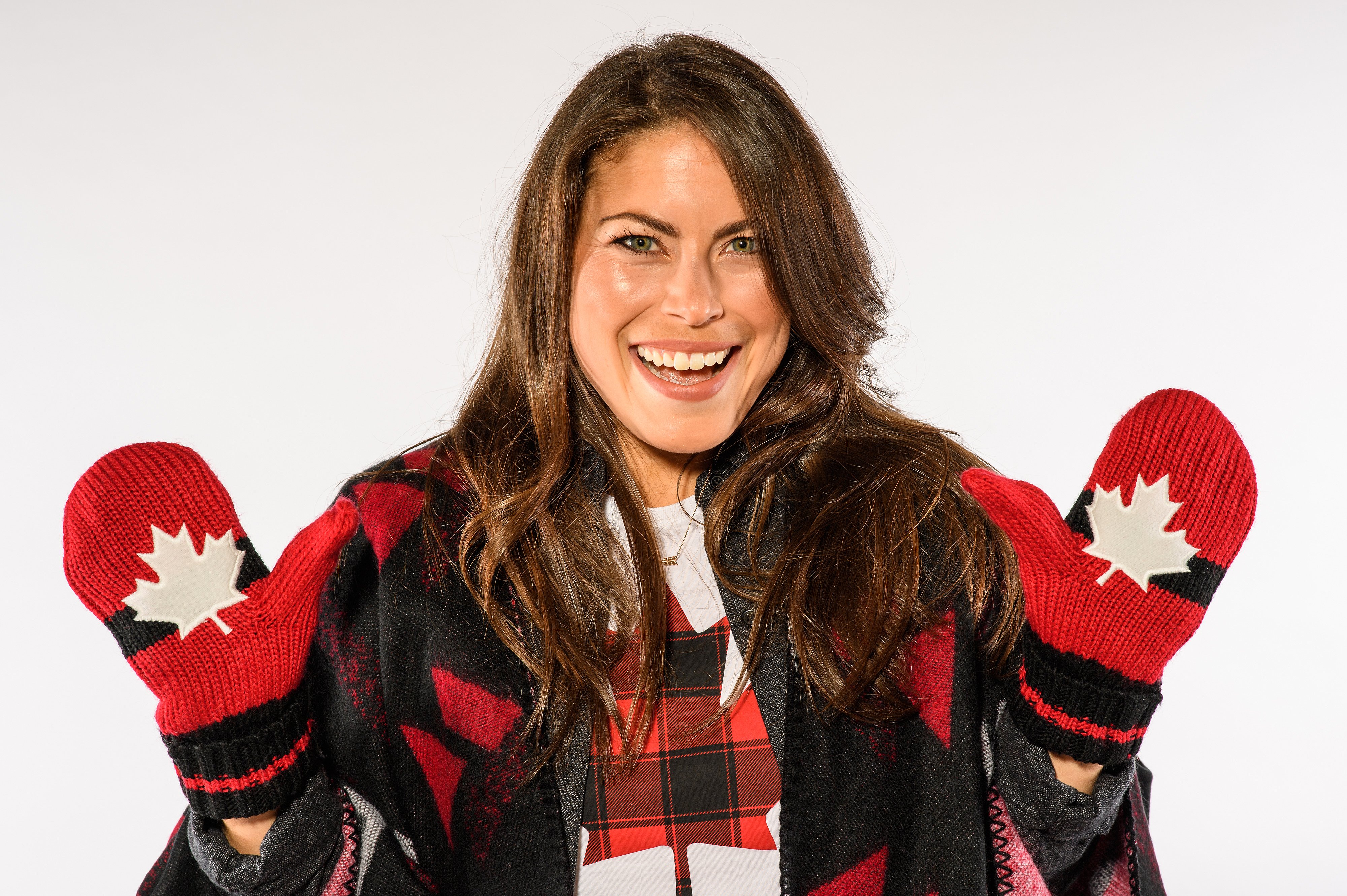 Roseline Filion lors du dévoilement de la collection d'Équipe Canada pour PyeongChang 2018, à Toronto, le 3 octobre 2017. (Photo : COC)