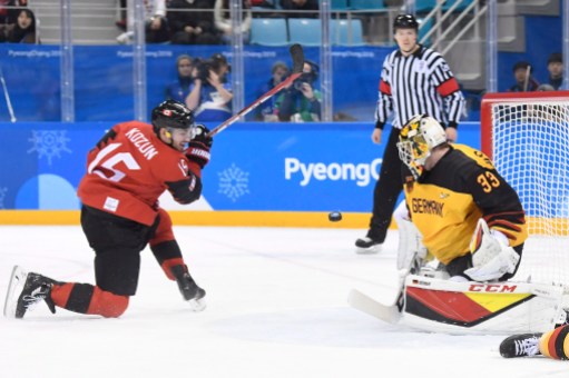 OLY HKO Canada Germany 20180223 THE CANADIAN PRESS/Nathan Denette