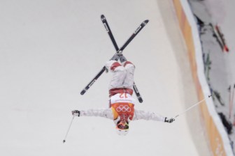 Equipe Canada - ski acrobatique - Chloe Dufour-Lapointe - Pyeongchang 2018 Une skieuse acrobatique en plein saut
