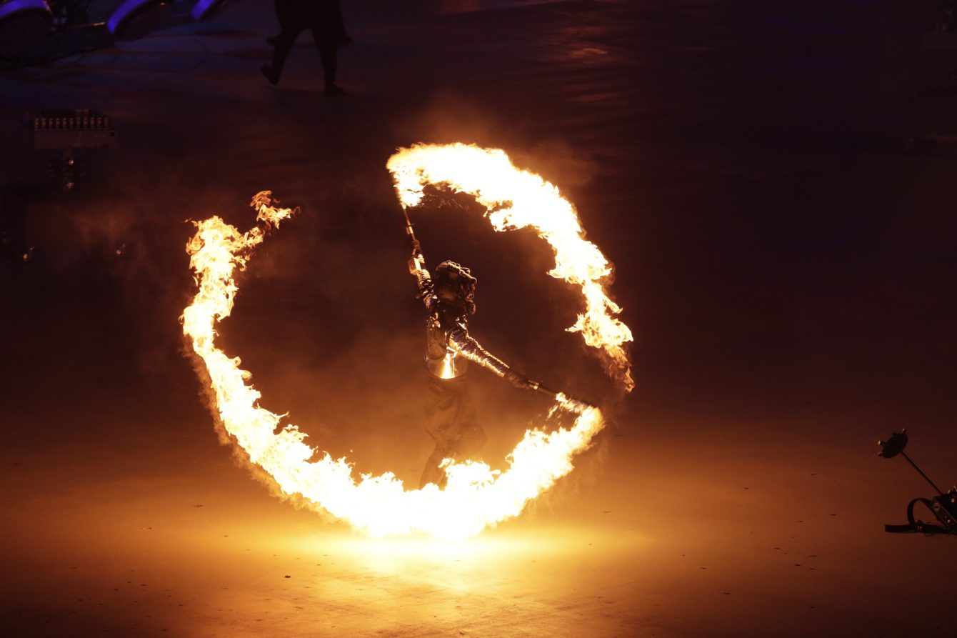Les performances étaient très variées, mais tout aussi spectaculaires lors de la cérémonie. (Crédit: Comité olympique canadien)