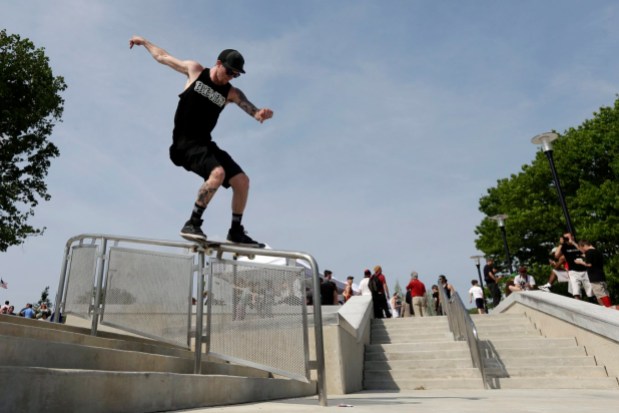 Philadelphia Skateboarding Returns Andrew Ryan Walker. (AP Photo/Matt Rourke)