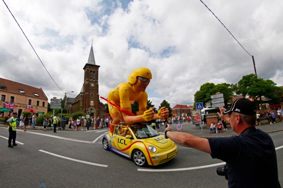 Équipe Canada Cycling Tour De France 2018 caravane char allégorique de la caravane publicitaire du Tour de France 2018