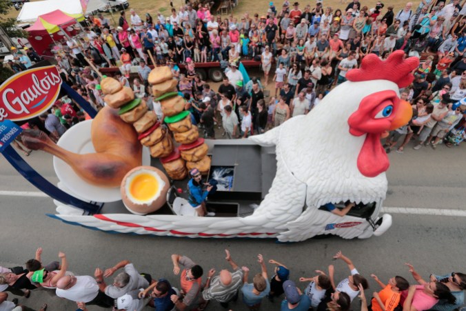 Équipe Canada Cycling Tour De France 2018 caravane char allégorique de la caravane publicitaire du Tour de France 2018