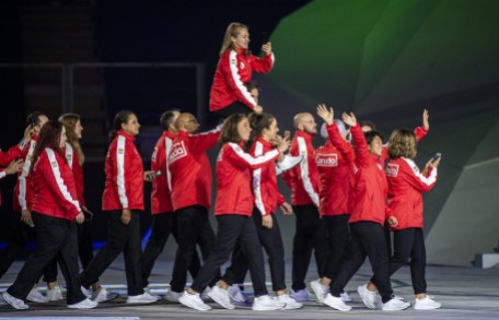 Équipe Canada à la cérémonie d'ouverture de Lima 2019. Équipe Canada à la cérémonie d'ouverture de Lima 2019.