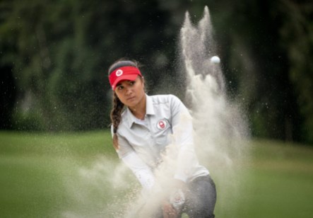 DAJ_20190811_09 Mary Parsons Austin Connelly participe à la ronde finale en golf aux Jeux panaméricains de Lima, au Pérou, le 11 août 2019. Photo : David Jackson/COC