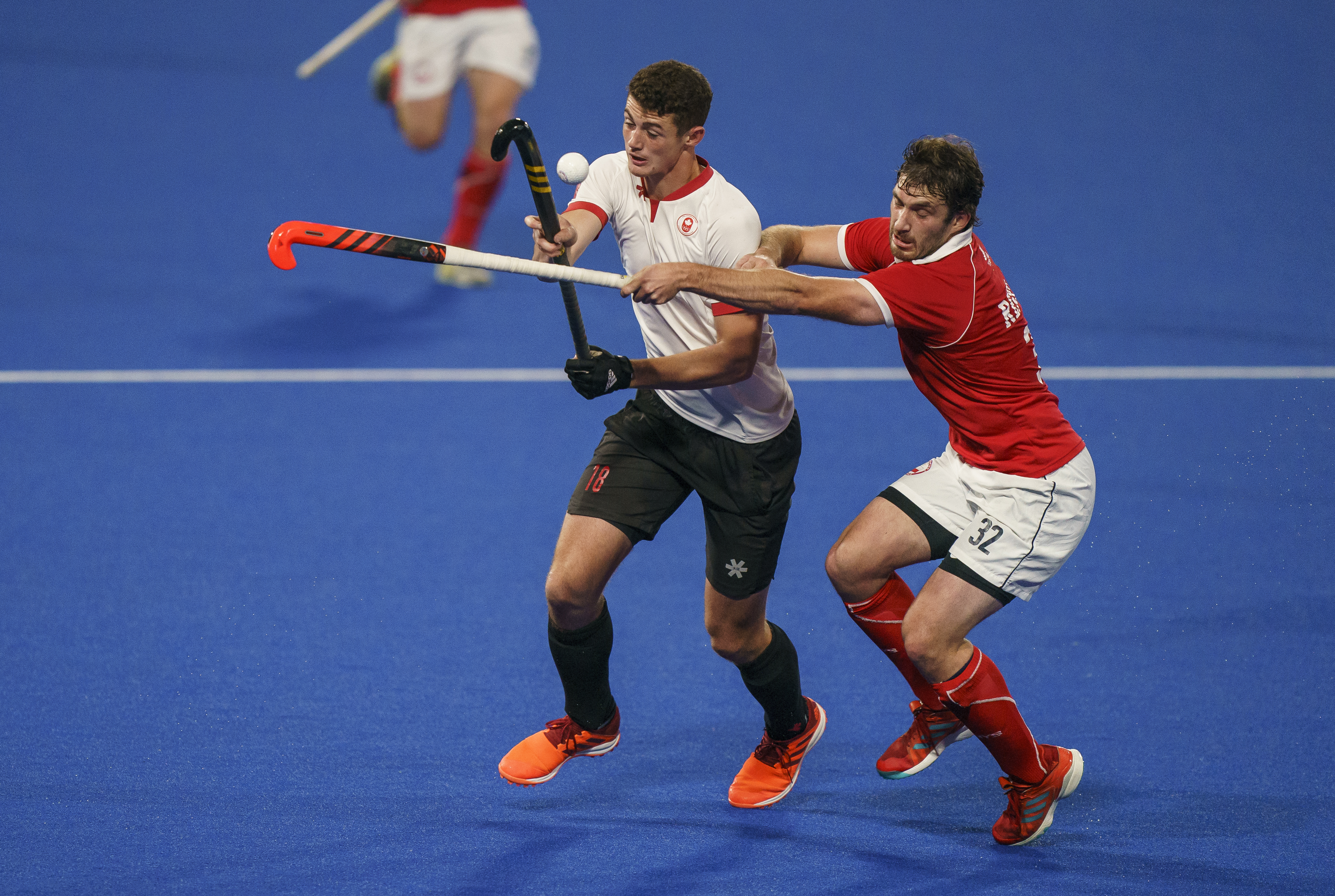 James Wallace joue au hockey sur gazon Lima 2019