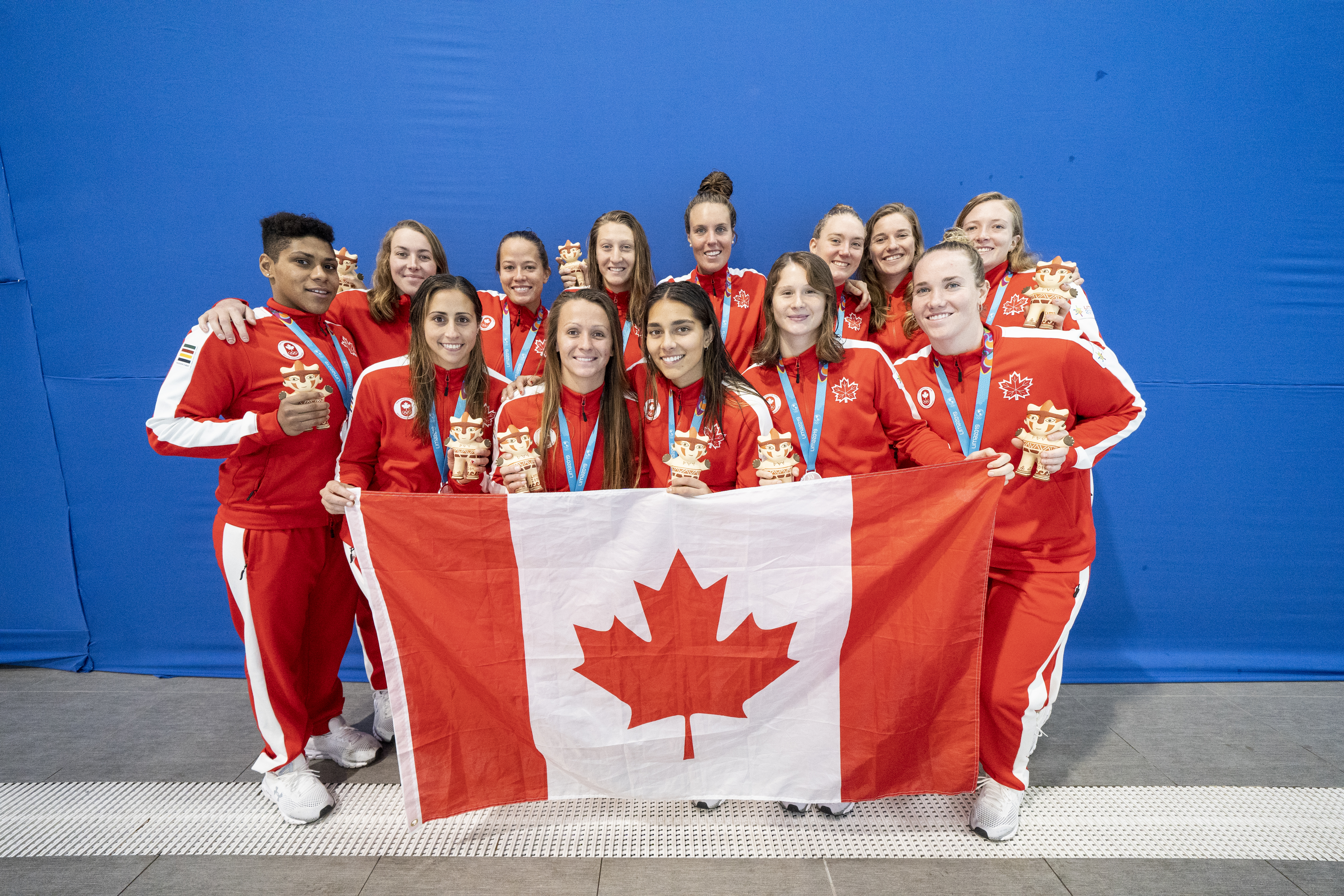 Des joueurs de water-polo à Lima 2019